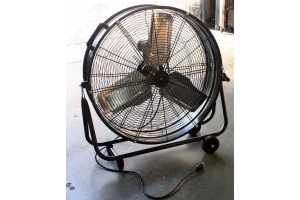 24" Industrial Drum / Barrel High Velocity Rolling Adjustable Fan Warehouse UL